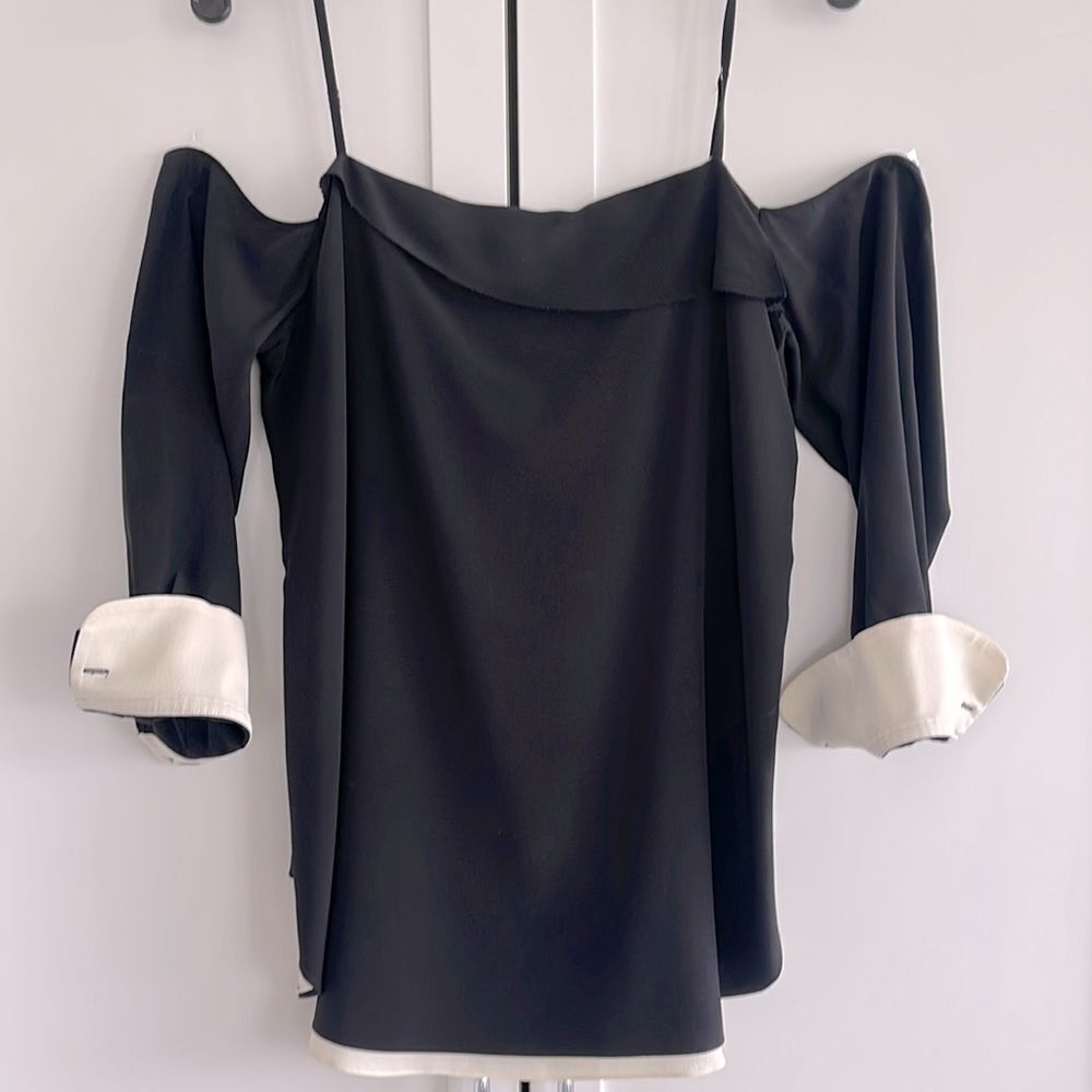 Rag & Bone off the shoulder silk blouse - Medium